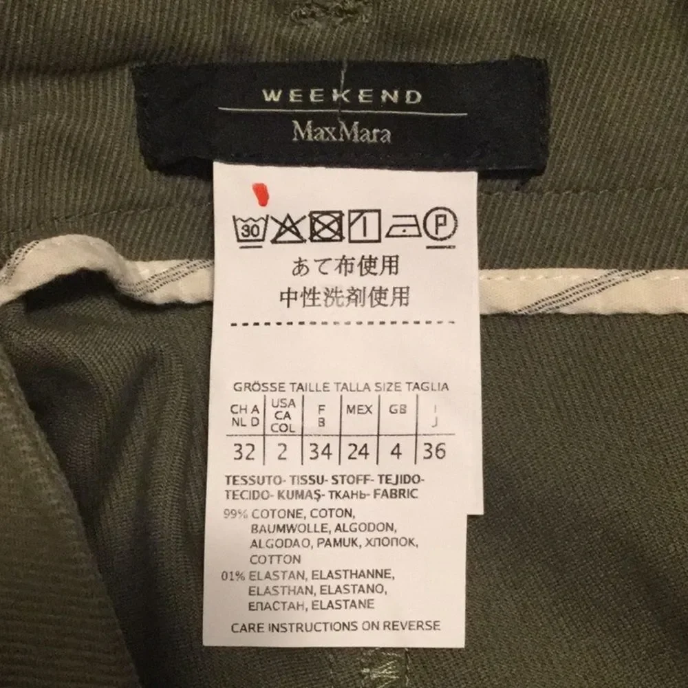 MAX MARA Virtus Zip Front Military Pencil Skirt - Picture 12 of 13